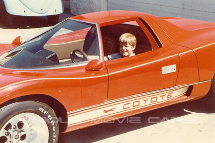 Michael in Coyote Hero Car.